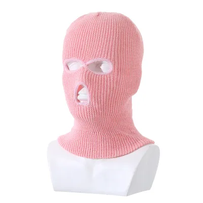 Unisex Outdoor Solid Color Knitted Beanie Acrylic