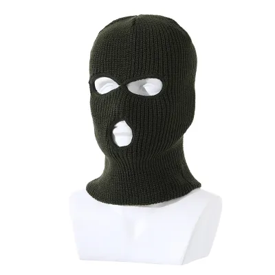 Unisex Outdoor Solid Color Knitted Beanie Acrylic