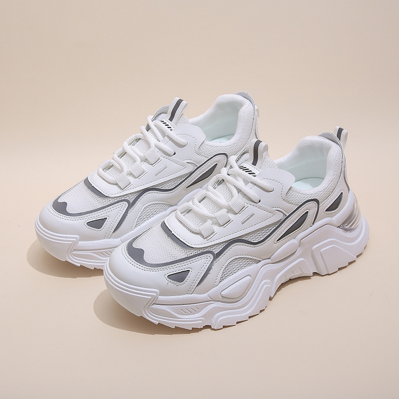 Wholesale Women Casual Breathable Thick Bottom Sneaker