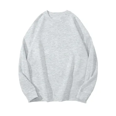 Winter Women Fleece-Lined Thickened Pullover Sweatshirt Solid Color Round Neck