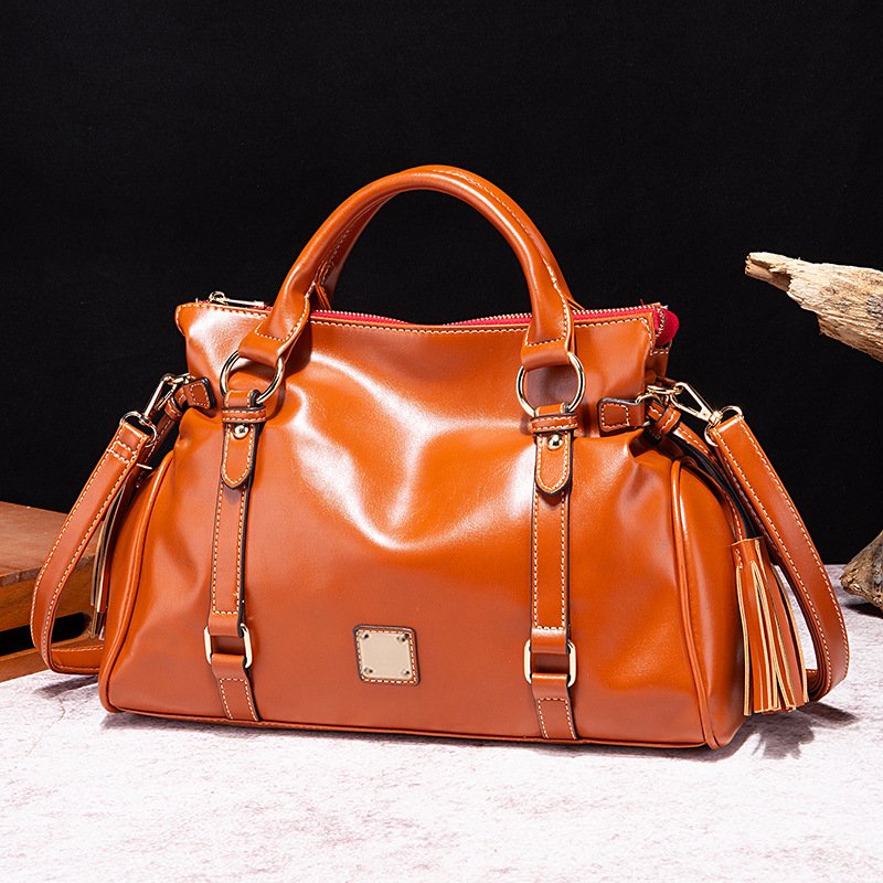 Wholesale Women Fashion Solid Color Large Capacity Zipper