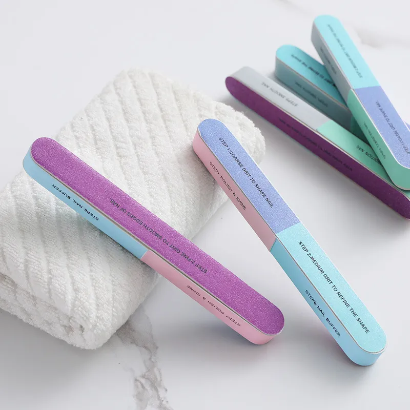 Six-Sided Polishing Nail File Sponge Double-Sided Scrub Nail Tool