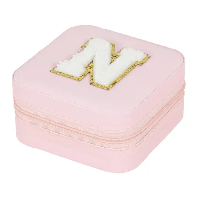 Creative Letter Alphabet Portable Jewelry Storage Box Packaging - Composite Material 10x10x5cm