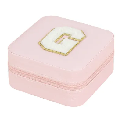 Creative Letter Alphabet Portable Jewelry Storage Box Packaging - Composite Material 10x10x5cm
