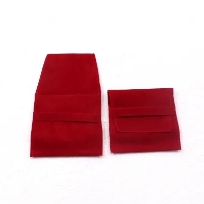 Women Simple Solid Color Flap Square Jewelry Packaging Bag
