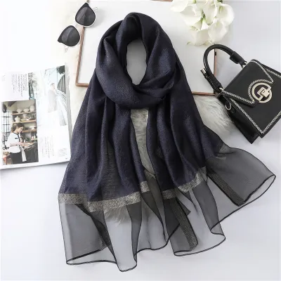 Women's Fashion Solid Color Polyester Long Scarf