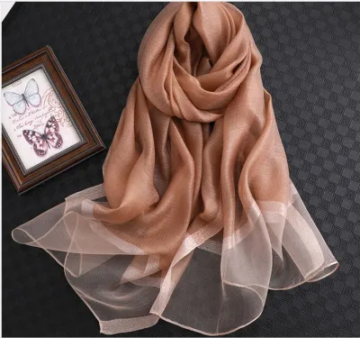Women's Fashion Solid Color Polyester Long Scarf