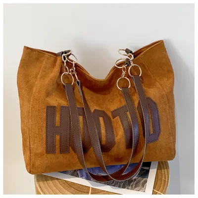 Women Fashion Solid Color Letter PU Small Square Tote Bag