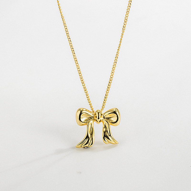 ☆TATIANA☆ Silver 925 Twinkle Dangle Ribbon Necklace NZ2163 Designer fashion, Seoul-fully created | W Concept