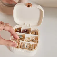Caja de embalaje de joyería con cajón portátil de color sólido simple