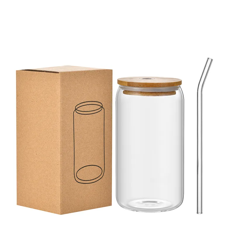Wholesale Simple Juice Glass With Straw