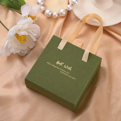 Women Simple Portable Drawer Jewelry Packaging Storage Box Paper Cardboard