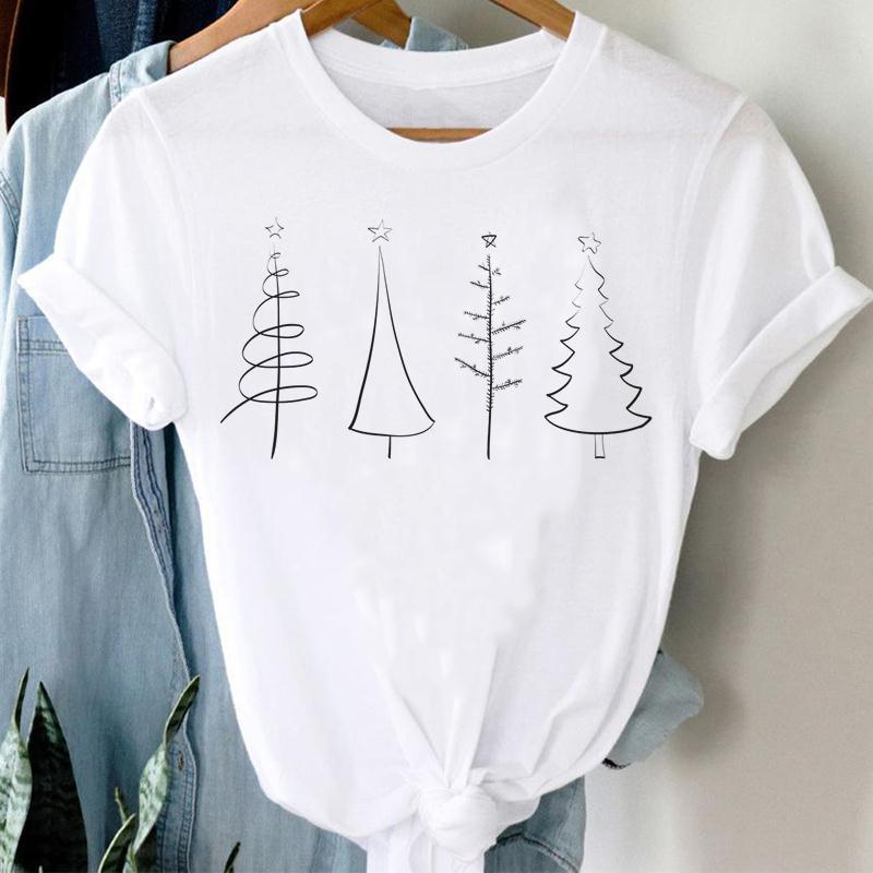Wholesale Women Fashion Cartoon Christmas Tree City Girl