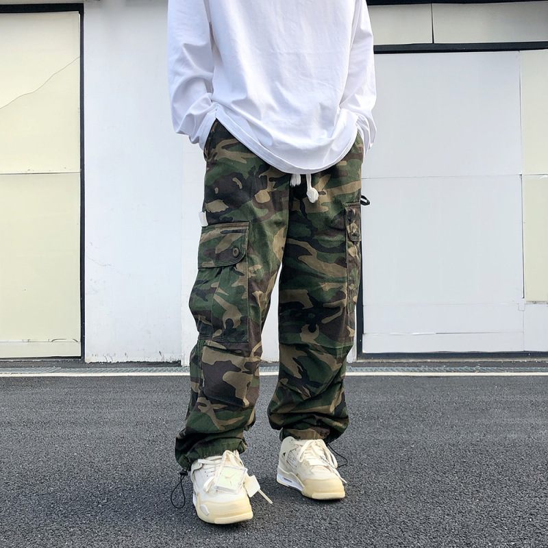 Camo joggers wholesale hot sale