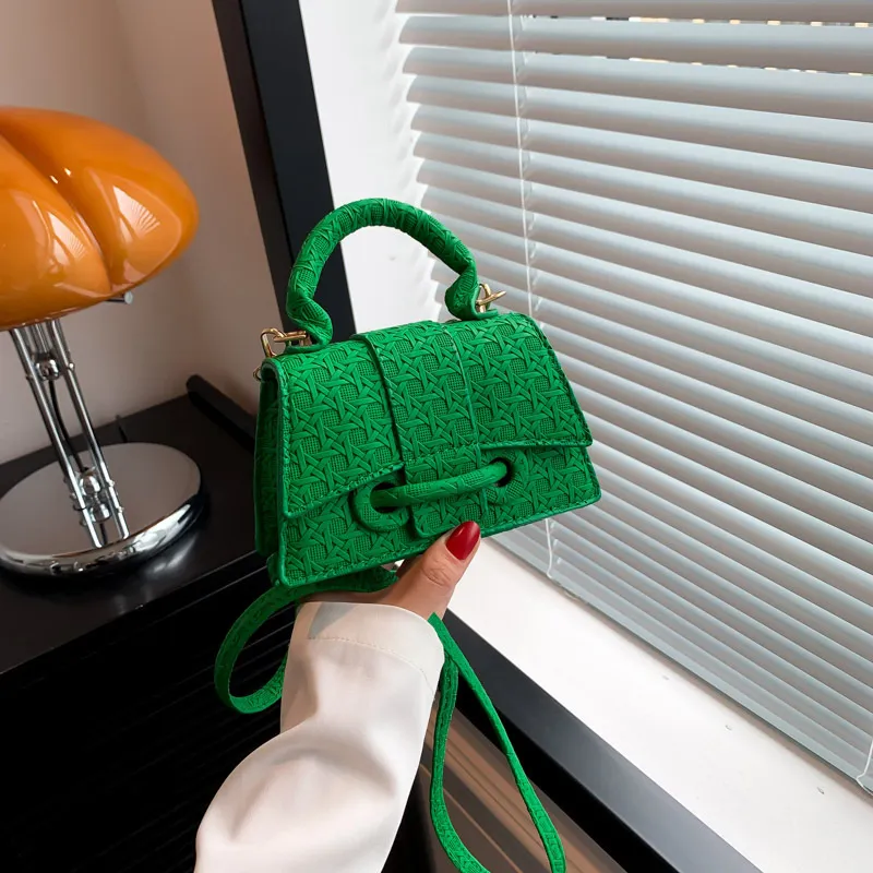 Women Fashion PU Solid Color Flap Mini Crossbody Bag