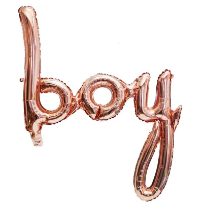Children Birthday Baby Shower Party Decoration Boy Girl Letters Aluminum Foil Balloon