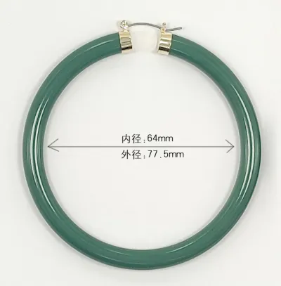 Women's Fashion Exaggerated Multicolor Metal Inlay Resin Acrylic Circle Earrings