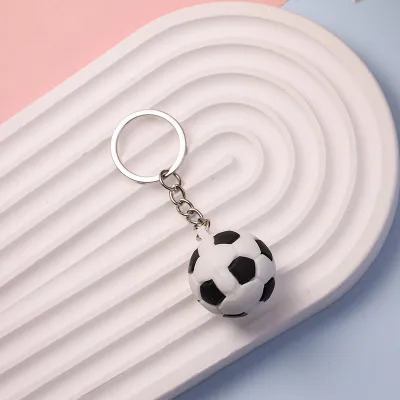 Fashion Women Cartoon Creative Simulation Football Basketball Keychain Pendant