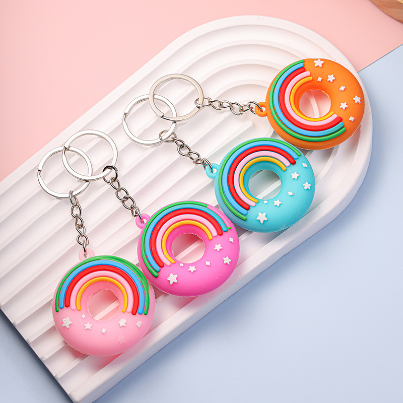 Squishy on sale donut keychain