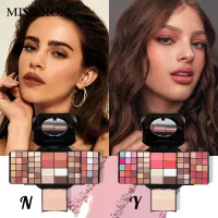 MISS ROSE Caja de cosméticos multifuncional para mujer, sombra de ojos Natural de larga duración, colorete en polvo, pastel