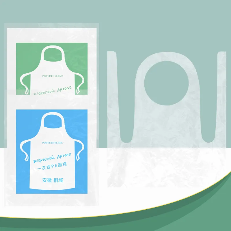 25pcs Children Disposable Painting Anti-Dirty Plastic Transparent Apron