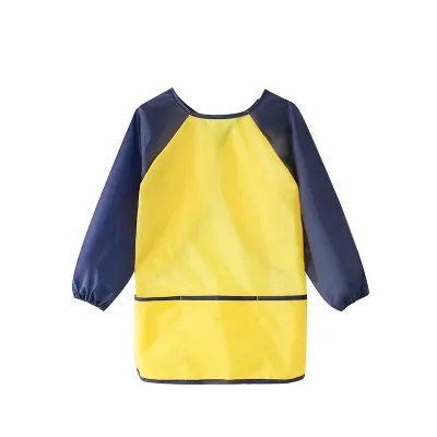 Children Art Painting DIY Feeding Long Sleeve Anti Apron Overalls