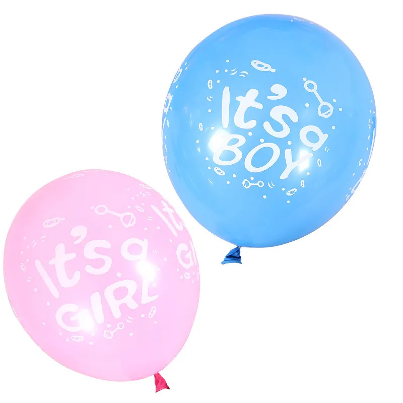 Baby Party 12 Inch Boy Girl Letter Decoration Balloon 100-Bag