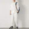A15 Waffle Sweater Suit White