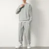 A15 Waffle Sweater Suit Lt.Grey