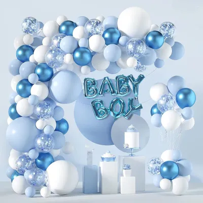 Baby Birthday Party Decor Boy Girl Sex Reveal Balloon 121pcs/Set