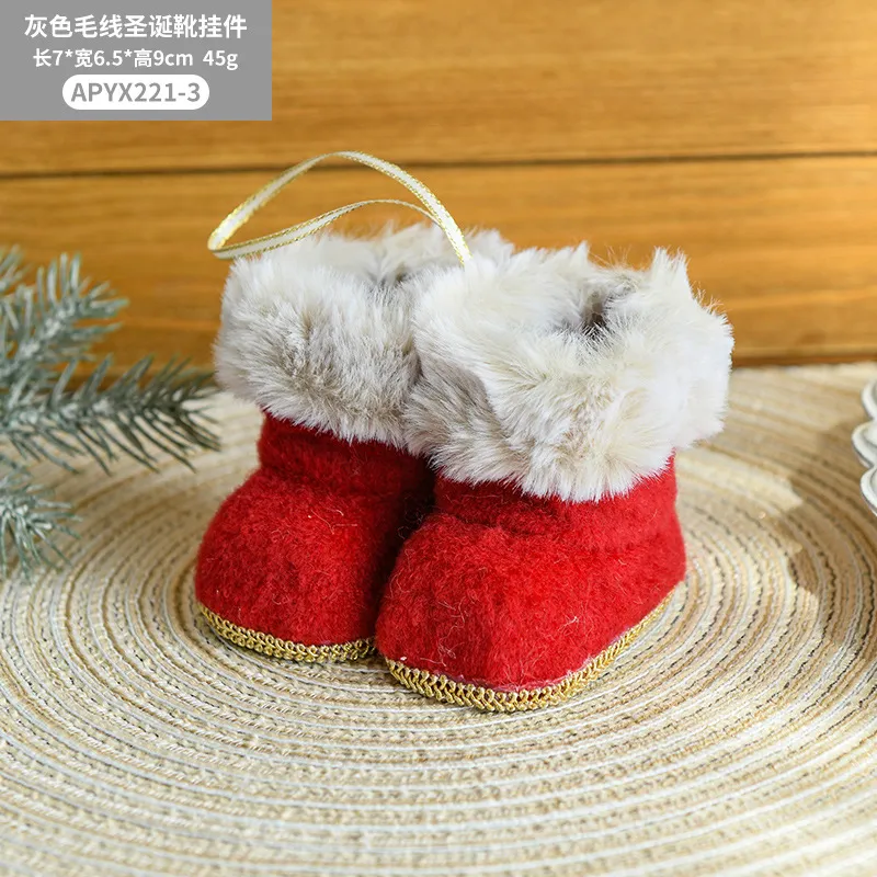 Syneyper Red Fabric Christmas Boots Decoration Creative Little Christmas  Pendants Christmas Tree Pendants are Suitable for All Kinds of Scenes
