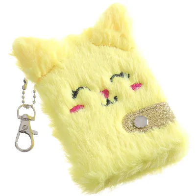 Cartoon Cute Cat Plush Notebook Wireless Glue Bound