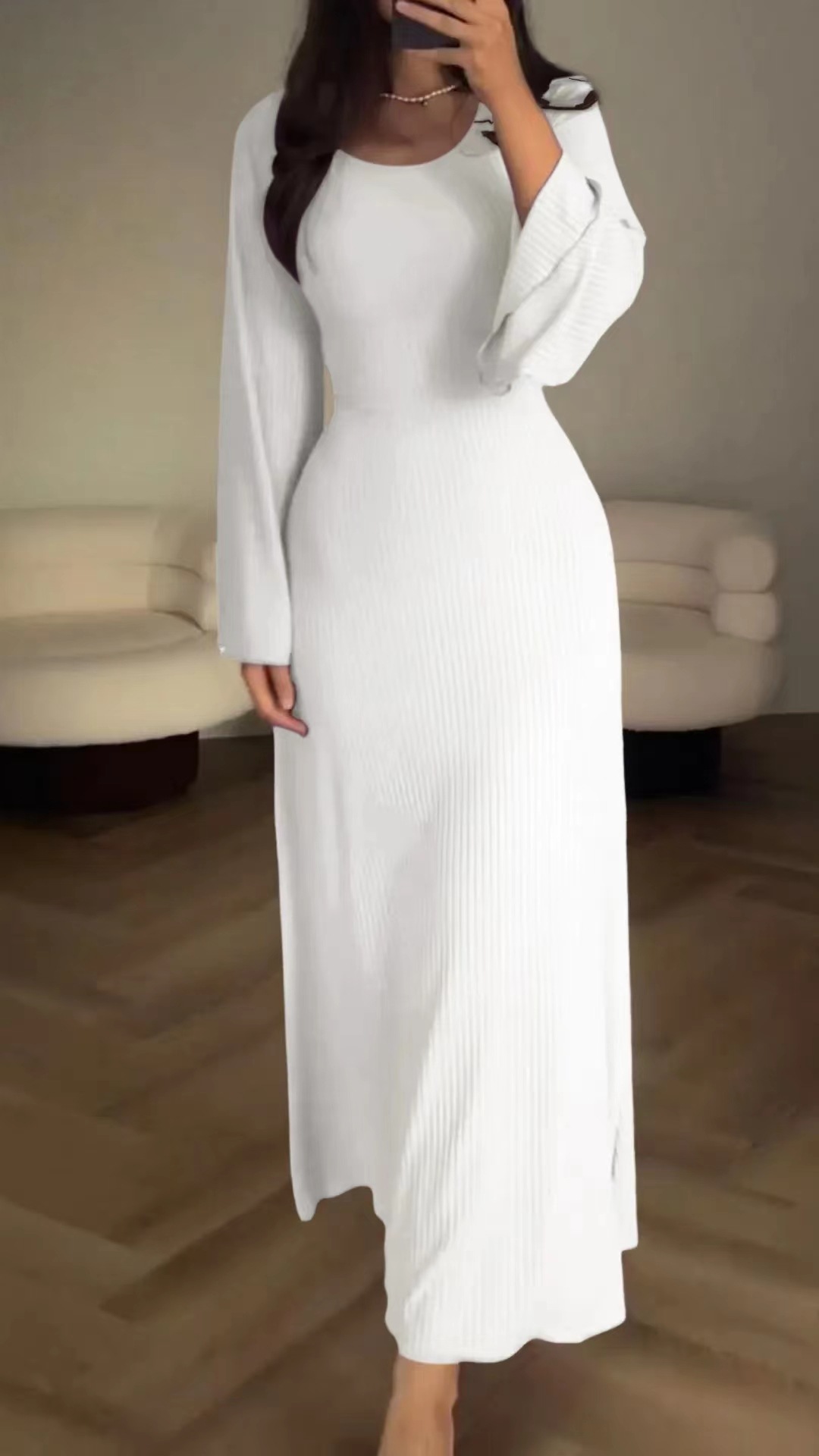 Wholesale Women Fashion Casual Loose Solid Color Long Sleeve