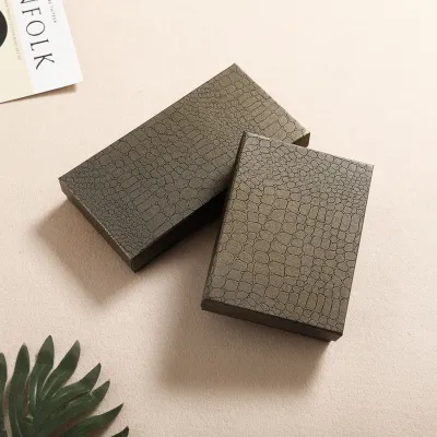 Simple Square Solid Color Wallet Belt Jewelry Packaging Gift Box