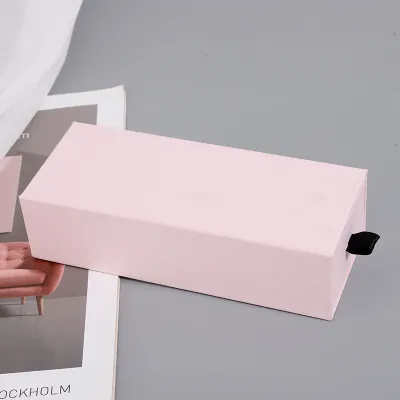 Simple Solid Color Glasses Cosmetic Jewelry Packaging Gift Box 17*7*4.5Cm 1200G Cardboard