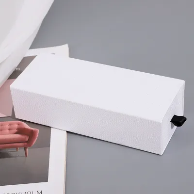 Simple Solid Color Glasses Cosmetic Jewelry Packaging Gift Box 17*7*4.5Cm 1200G Cardboard