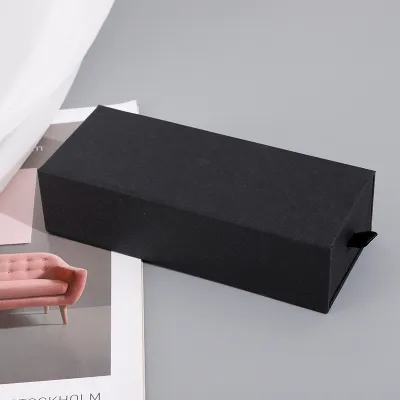 Simple Solid Color Glasses Cosmetic Jewelry Packaging Gift Box 17*7*4.5Cm 1200G Cardboard