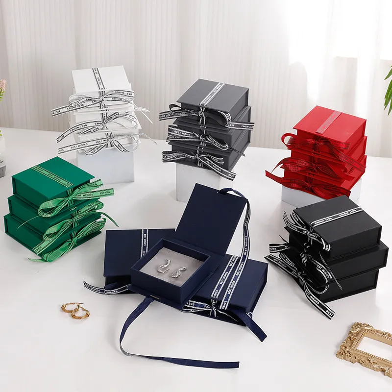 Fashion Flip Jewelry Packaging Gift Box Paper Cardboard