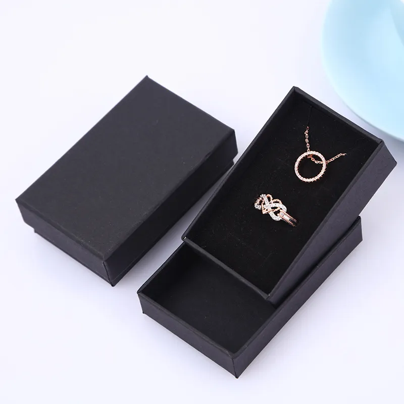 Fashion Simple Solid Color Jewelry Gift Packaging Box 8*5*2.5Cm Cardboard