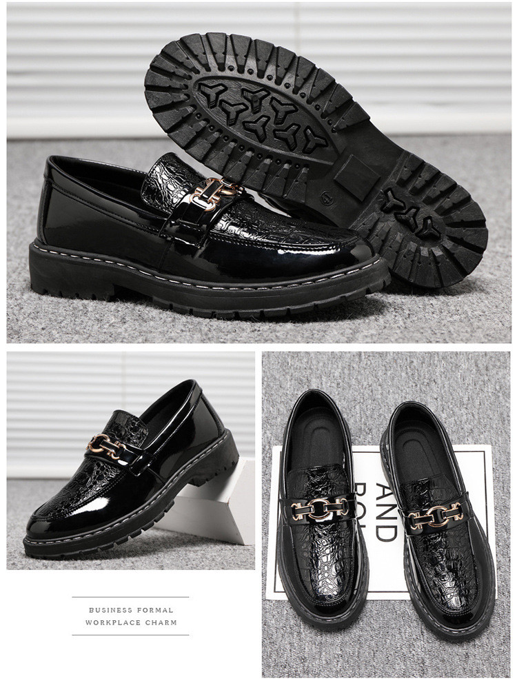 Wholesale Men Fashion Casual British Style Crocodile Round