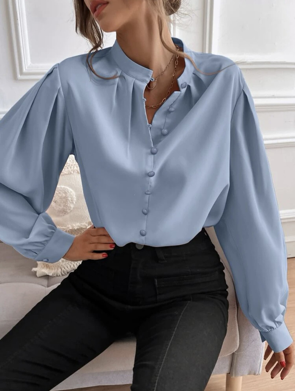 トップス ella_selectshop sleeve clione shirt The Shirtsleeve