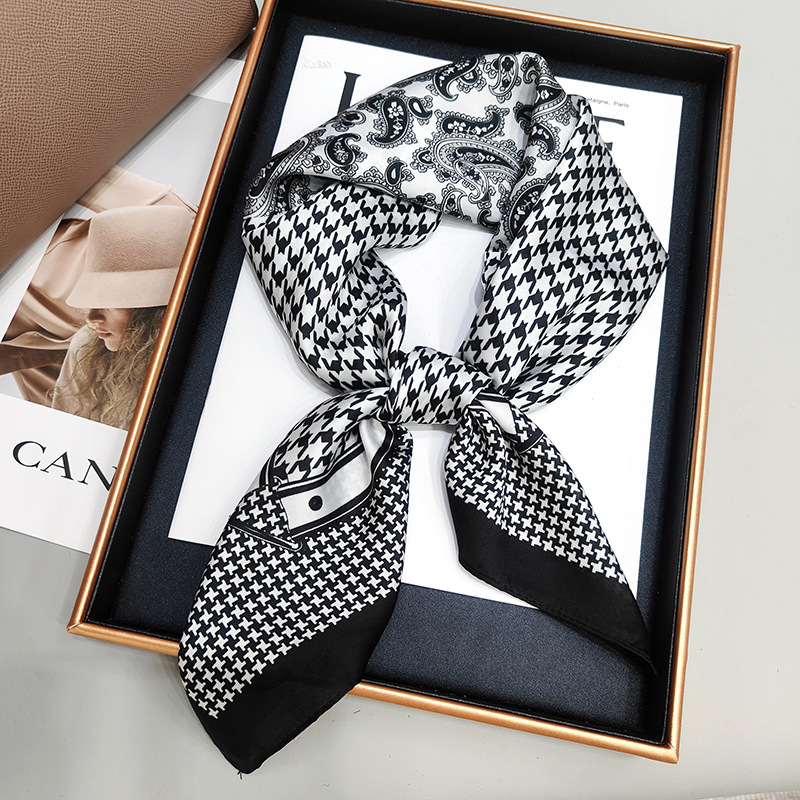 【TATIANA】Mini Dot Square Silk Scarf シルク100% Plantsilk Satin Square Scarf - Plant Based Fabric - Walmart.com