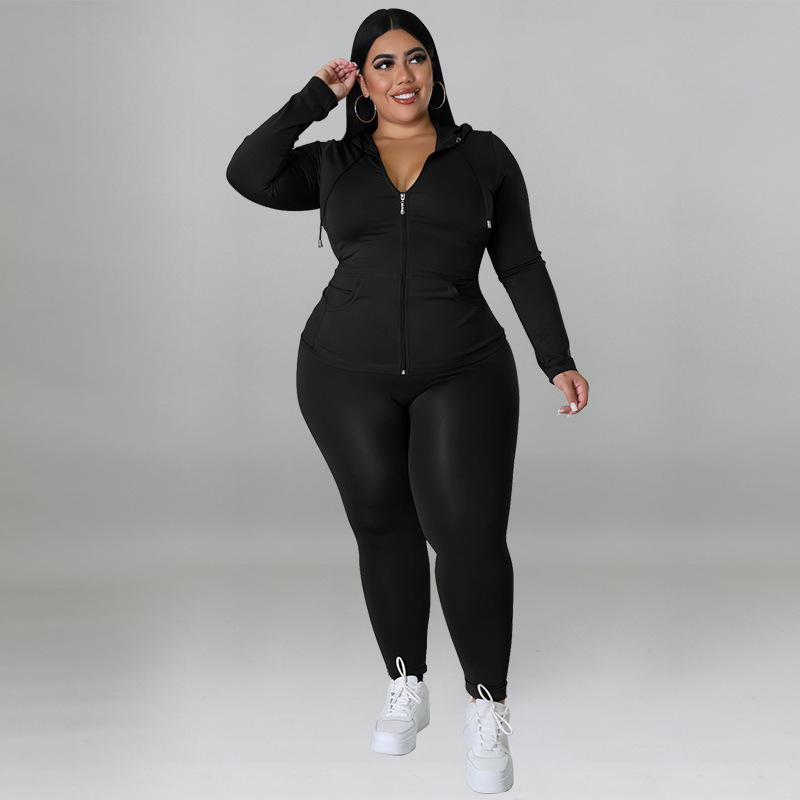 Wholesale Women Fashion Plus Size Solid Color Casual Long