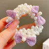 Purple Bow Tie Hair Ring