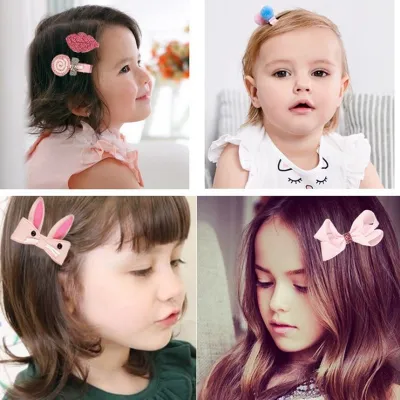 Kids Girls Cute Sweet Bow Cartoon Hairpin Hairband