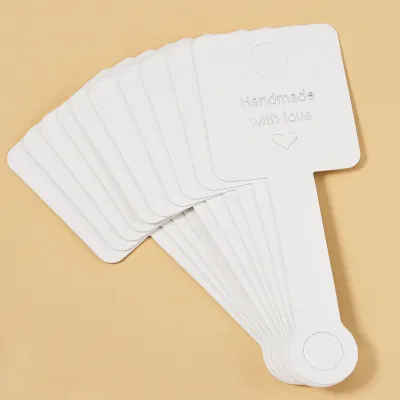 Gift packaging cardboard display cards for bracelets hair ropes jewelry cards with adhesive 50pcs/pack Retro Literature And Art Style