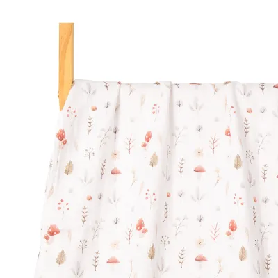 Newborn Baby Summer Muslin Digital Printed Bamboo Cotton Blanket Swaddle 120x110cm