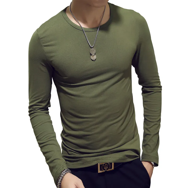 Plain Cotton Men's Full Sleeves V-Neck T-Shirt at Rs 220/piece in