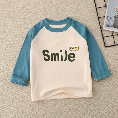 Kids Toddler Big Boys Girls Fashion Casual Cute Cartoon Animal Pattern Long Sleeve Round Neck De Velvet T-Shirt