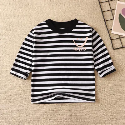 Kids Toddler Big Boys Girls Fashion Casual Cute Cartoon Animal Pattern Long Sleeve Round Neck De Velvet T-Shirt